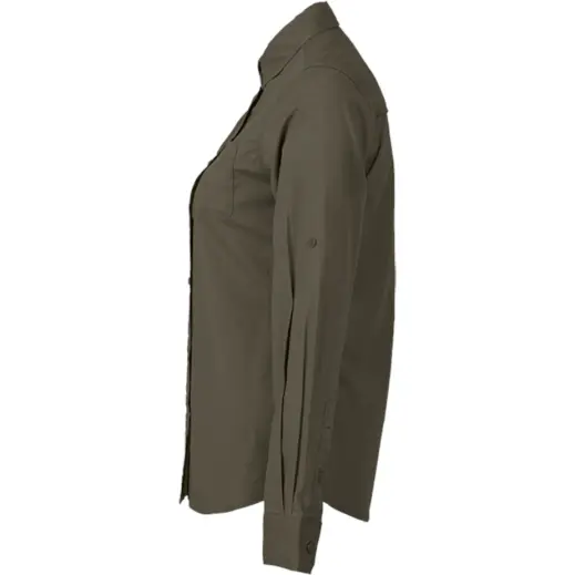 Ladies Heritage Stretch Long Sleeve Shirt Fatigue Side